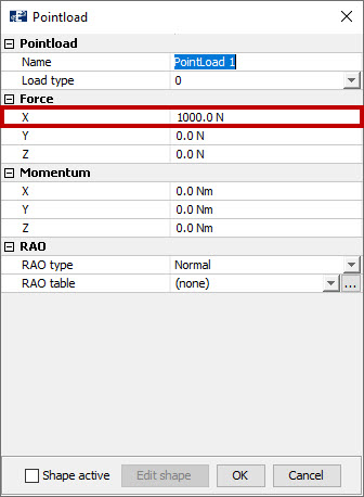 Pointload properties