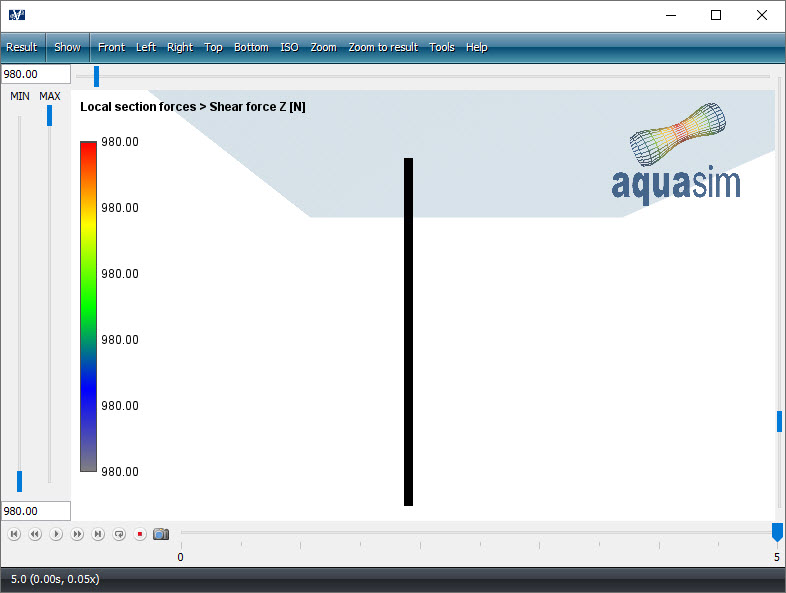 AquaView timeline change