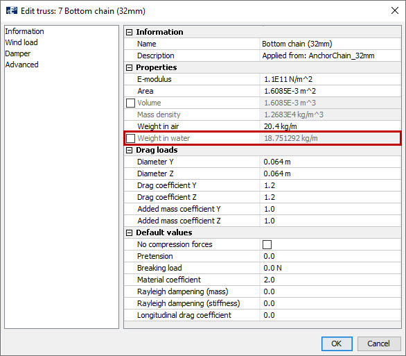 edit truss bottom chain