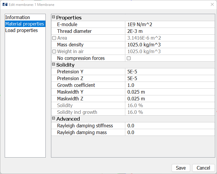 Material Properties