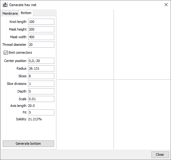 Generate Hex Bottom