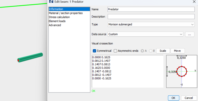 Figure 4 Structural input for the predator