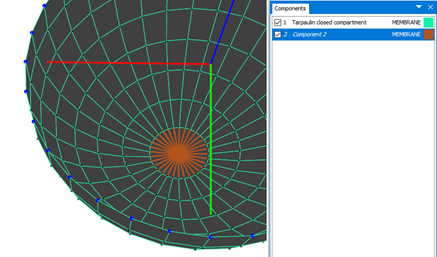 Figure 7 Bottom part of hemisphere is moved to another component