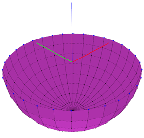 Figure 9 Hemisphere in component type MembraneX