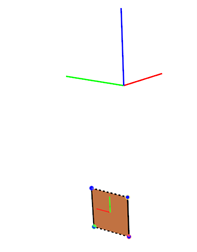 Figure 6 Simple membrane panel in yz-plane