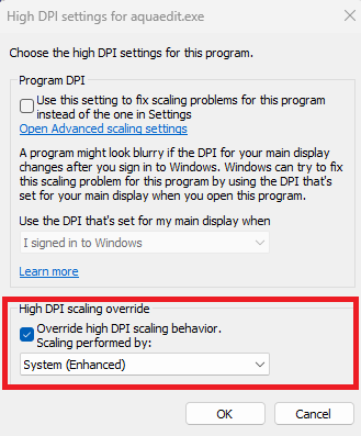 High-DPI scaling