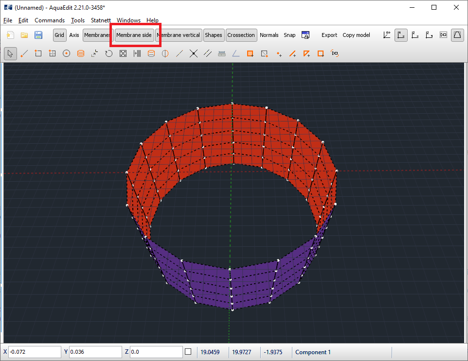 Membrane sides functionality