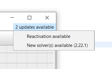 Update menu in AquaEdit